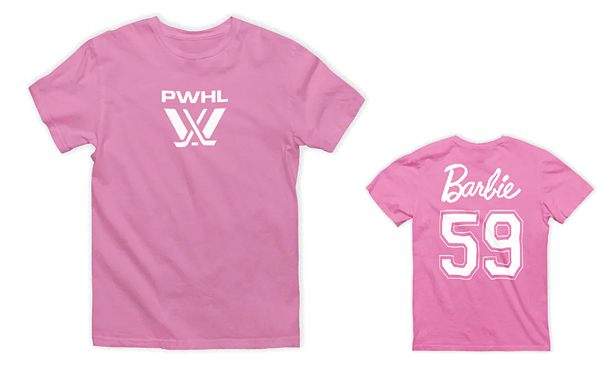 Barbie shirt, front and back