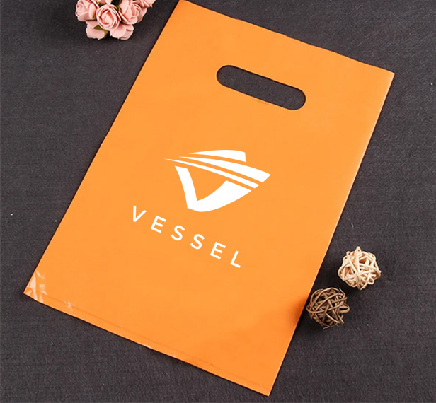 shopping bag with die-cut handles