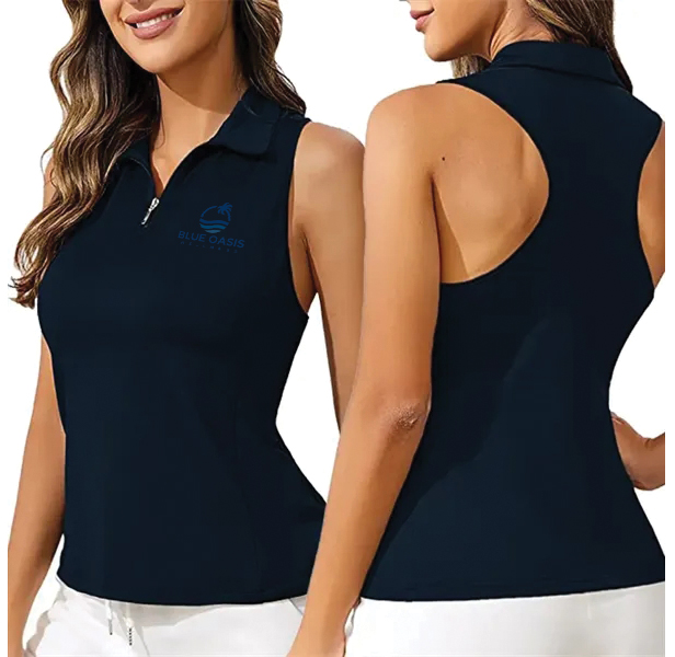 Women's sleeveless tennis polo