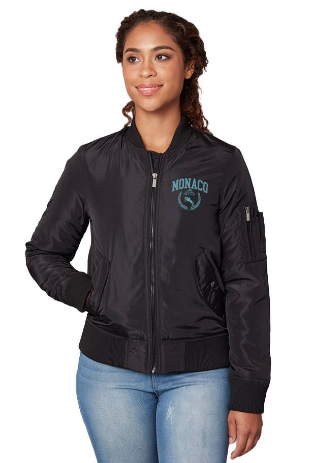 Water- and wind-resistant bomber jacket