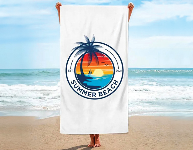 sublimated beach towel