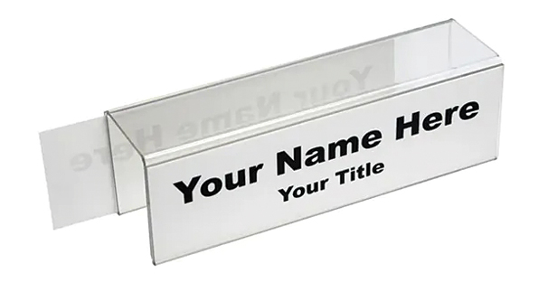 Double-Sided Nameplate