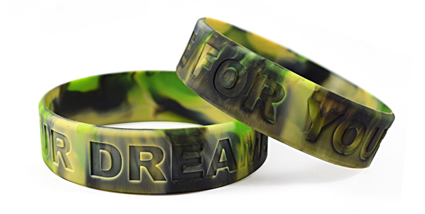 camo swirl wristbands