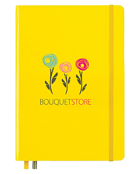 yellow hardcover notebook