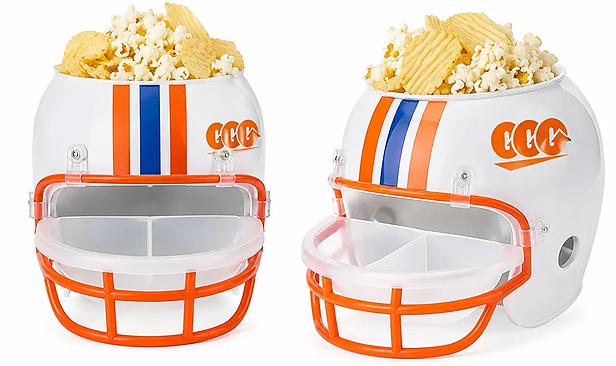 Game Day Snack Bowl With Dip Tray 