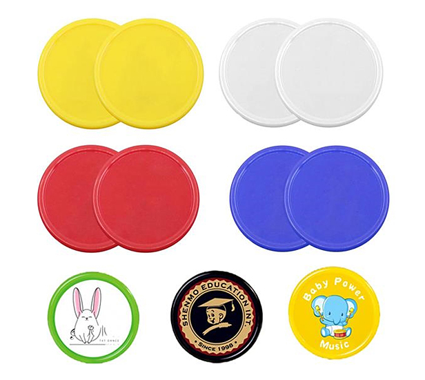 plastic game coins, assorted colors