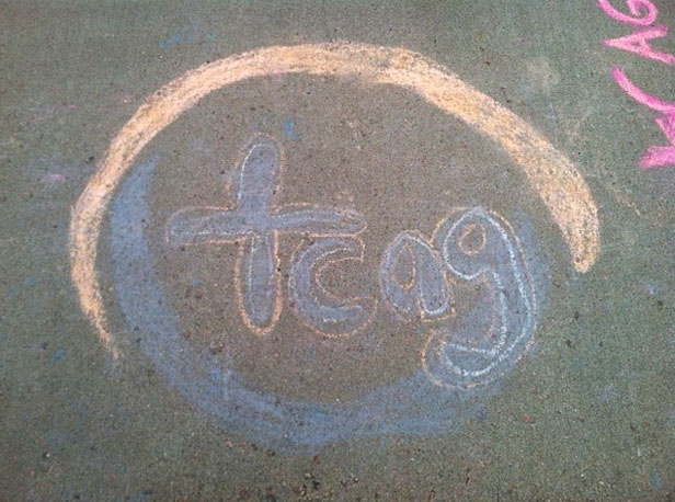 TCAG chalk tag