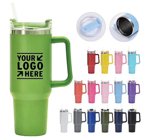 30 oz. mug with handle and straw