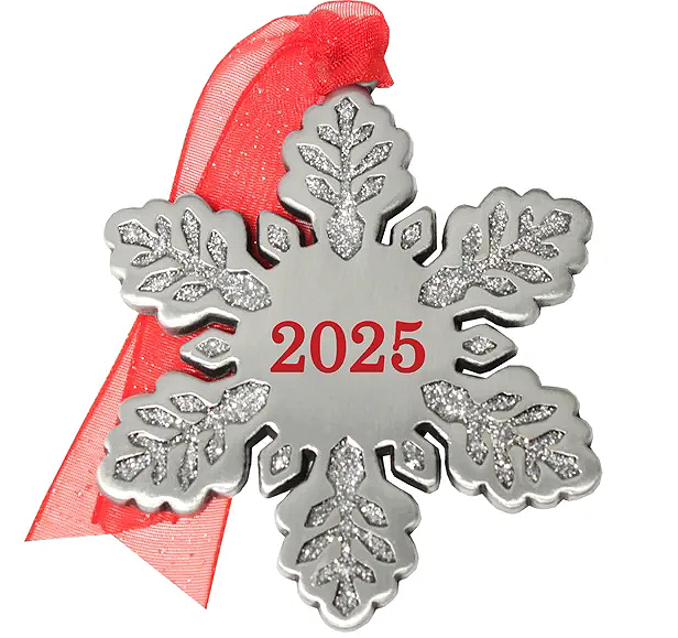 Ornament With Pewter Finish